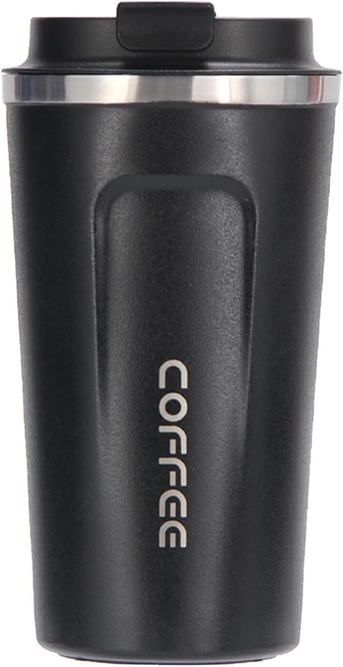 Travel Coffee Mug, 17 oz Insulated Coffee Tumbler with Spill Leak-Proof Lid,Double Wall Stainless Steel Vacuum Reusable Thermal Cup for Keep Hot/Ice Drinks,Tea,Water,Beer