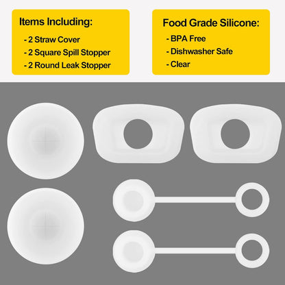 HOMDSG Spill Stopper Set for Stanley Cup 2.0 40 oz & 30 oz