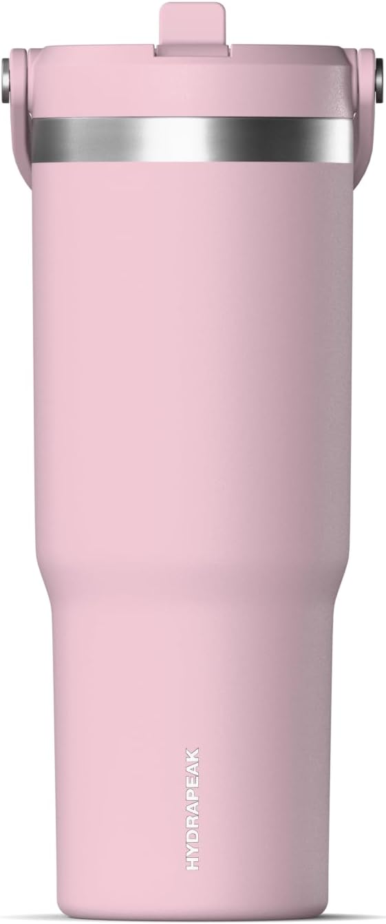 Nomad 32oz Stainless Steel Insulated Travel Tumbler with Handle & Straw Lid, Leakproof, Cupholder Friendly, Gym, Travel & Everyday Hydration, Cold 24 Hours (Pale Sage)