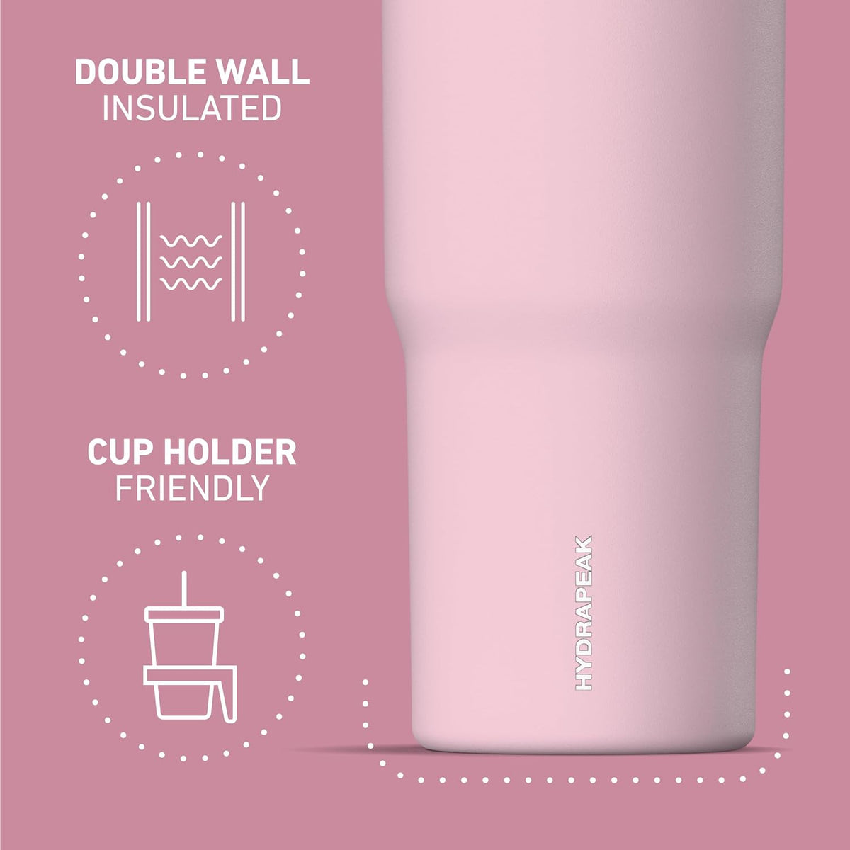 Nomad 32oz Stainless Steel Insulated Travel Tumbler with Handle & Straw Lid, Leakproof, Cupholder Friendly, Gym, Travel & Everyday Hydration, Cold 24 Hours (Pale Sage)