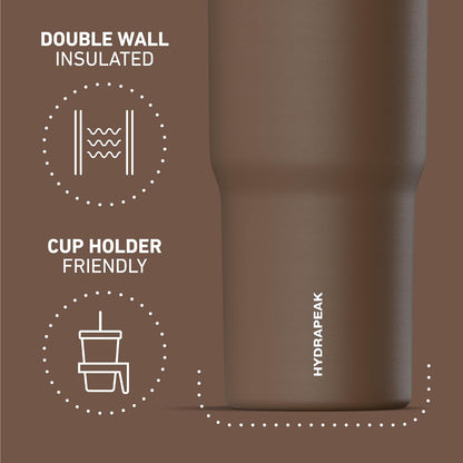 Nomad 32oz Stainless Steel Insulated Travel Tumbler with Handle & Straw Lid, Leakproof, Cupholder Friendly, Gym, Travel & Everyday Hydration, Cold 24 Hours (Pale Sage)