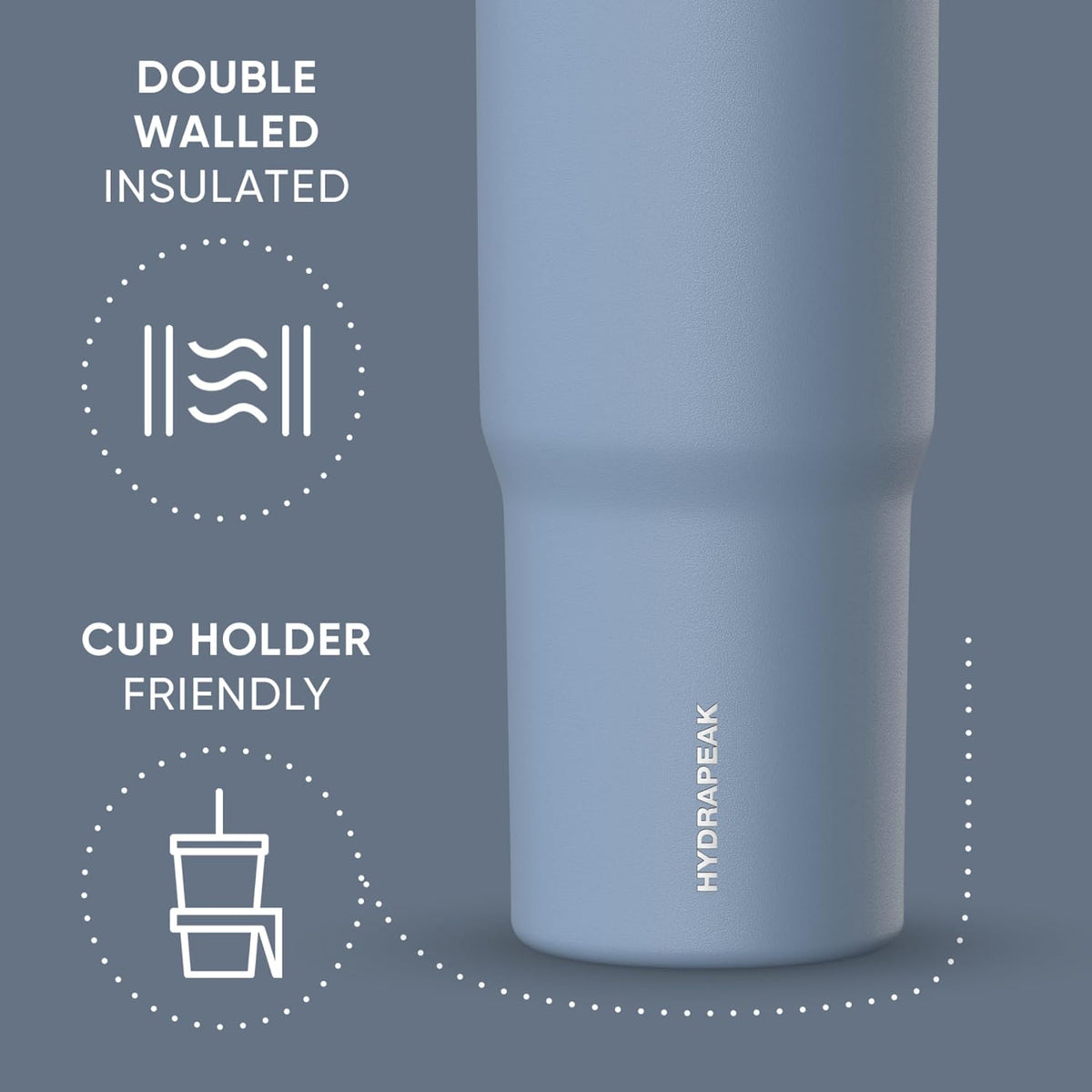 Nomad 32oz Stainless Steel Insulated Travel Tumbler with Handle & Straw Lid, Leakproof, Cupholder Friendly, Gym, Travel & Everyday Hydration, Cold 24 Hours (Pale Sage)