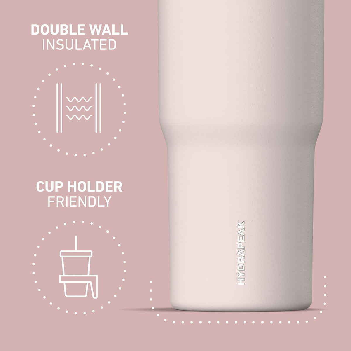 Nomad 32oz Stainless Steel Insulated Travel Tumbler with Handle & Straw Lid, Leakproof, Cupholder Friendly, Gym, Travel & Everyday Hydration, Cold 24 Hours (Pale Sage)