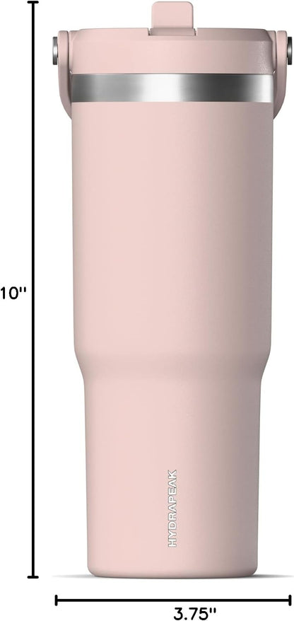 Nomad 32oz Stainless Steel Insulated Travel Tumbler with Handle & Straw Lid, Leakproof, Cupholder Friendly, Gym, Travel & Everyday Hydration, Cold 24 Hours (Pale Sage)