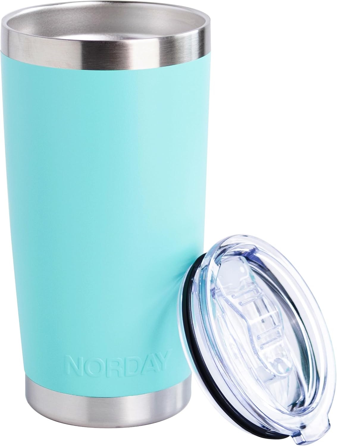 Tumbler Cup with Lid - 20oz Blue - Vacuum Insulated Stainless Steel - Keeps Temperature Up to 24hr - Anti Spill Lid