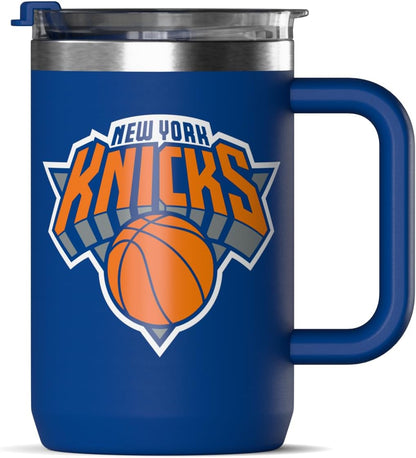 NBA Officially Licensed Los Angeles Lakers 18oz Insulated Coffee & Tea Mug with Flip Sip Lid & Handle, Stainless Steel Travel Mug