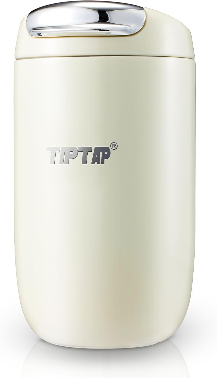 12oz/350ml Stainless Steel Vacuum Insulated Tumbler, Coffee Travel Mug Spill Proof with Lid, Thermos Cup for Keep Hot/Ice Coffee, Chocolate, Tea and More (White)