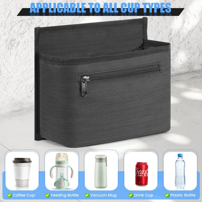 Luggage Travel Cup Holder for Suitcase, Drink Carrier for Coffee Tumblers