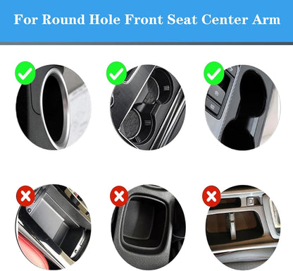 Car Cup Holder Expander, Carbon Fiber Style 2-in-1 Drink Cup Holder,fit 12-16oz Hot Cups Cold Drink Cups as Well as Mineral Water Bottles