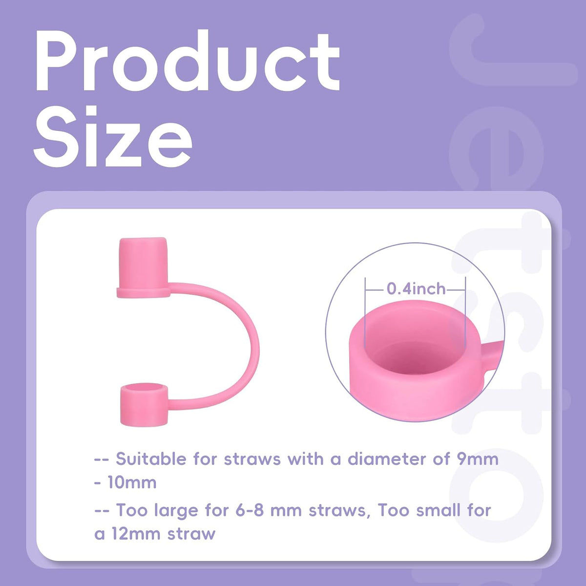 0.4-inch Straw Cover Cap for Hydro flask Tumblers