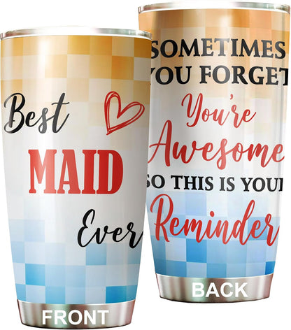 Best Caterer Ever Tumbler Stainless Steel 20oz, Office Gifts Women Men Work Friends Coworker, Driking Coffee Cup For Birthday Christmas - Colors G