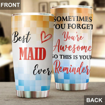 Best Caterer Ever Tumbler Stainless Steel 20oz, Office Gifts Women Men Work Friends Coworker, Driking Coffee Cup For Birthday Christmas - Colors G