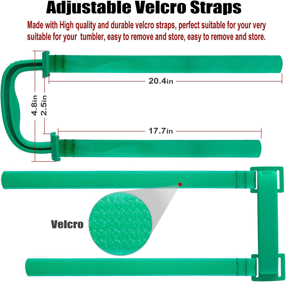 New Upgrade Anti-Slip Adjustable Tumbler Handle Fit for 20 Oz to 40 Oz All Brands Tumbler Cup of YETI, RTIC, Ozark Trail, Tervis, Corkcicle, Slm, Reduce Cold, Artic, Atlin, Bubba and SIC Etc