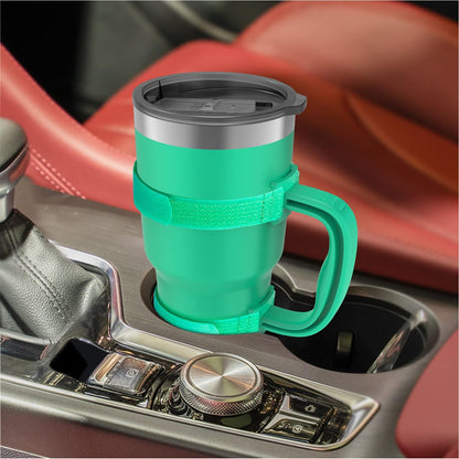 New Upgrade Anti-Slip Adjustable Tumbler Handle Fit for 20 Oz to 40 Oz All Brands Tumbler Cup of YETI, RTIC, Ozark Trail, Tervis, Corkcicle, Slm, Reduce Cold, Artic, Atlin, Bubba and SIC Etc