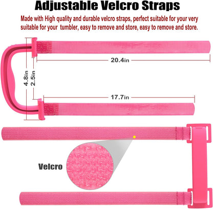 New Upgrade Anti-Slip Adjustable Tumbler Handle Fit for 20 Oz to 40 Oz All Brands Tumbler Cup of YETI, RTIC, Ozark Trail, Tervis, Corkcicle, Slm, Reduce Cold, Artic, Atlin, Bubba and SIC Etc