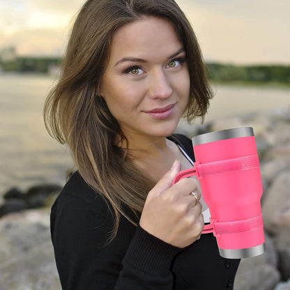 New Upgrade Anti-Slip Adjustable Tumbler Handle Fit for 20 Oz to 40 Oz All Brands Tumbler Cup of YETI, RTIC, Ozark Trail, Tervis, Corkcicle, Slm, Reduce Cold, Artic, Atlin, Bubba and SIC Etc