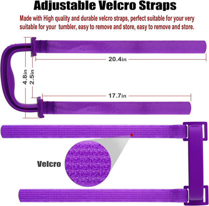 New Upgrade Anti-Slip Adjustable Tumbler Handle Fit for 20 Oz to 40 Oz All Brands Tumbler Cup of YETI, RTIC, Ozark Trail, Tervis, Corkcicle, Slm, Reduce Cold, Artic, Atlin, Bubba and SIC Etc