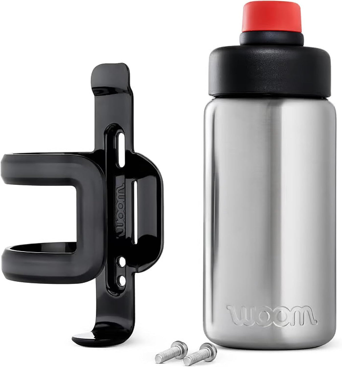 Glug Kids Bike Water Bottle, Stainless Steel, Side-Load