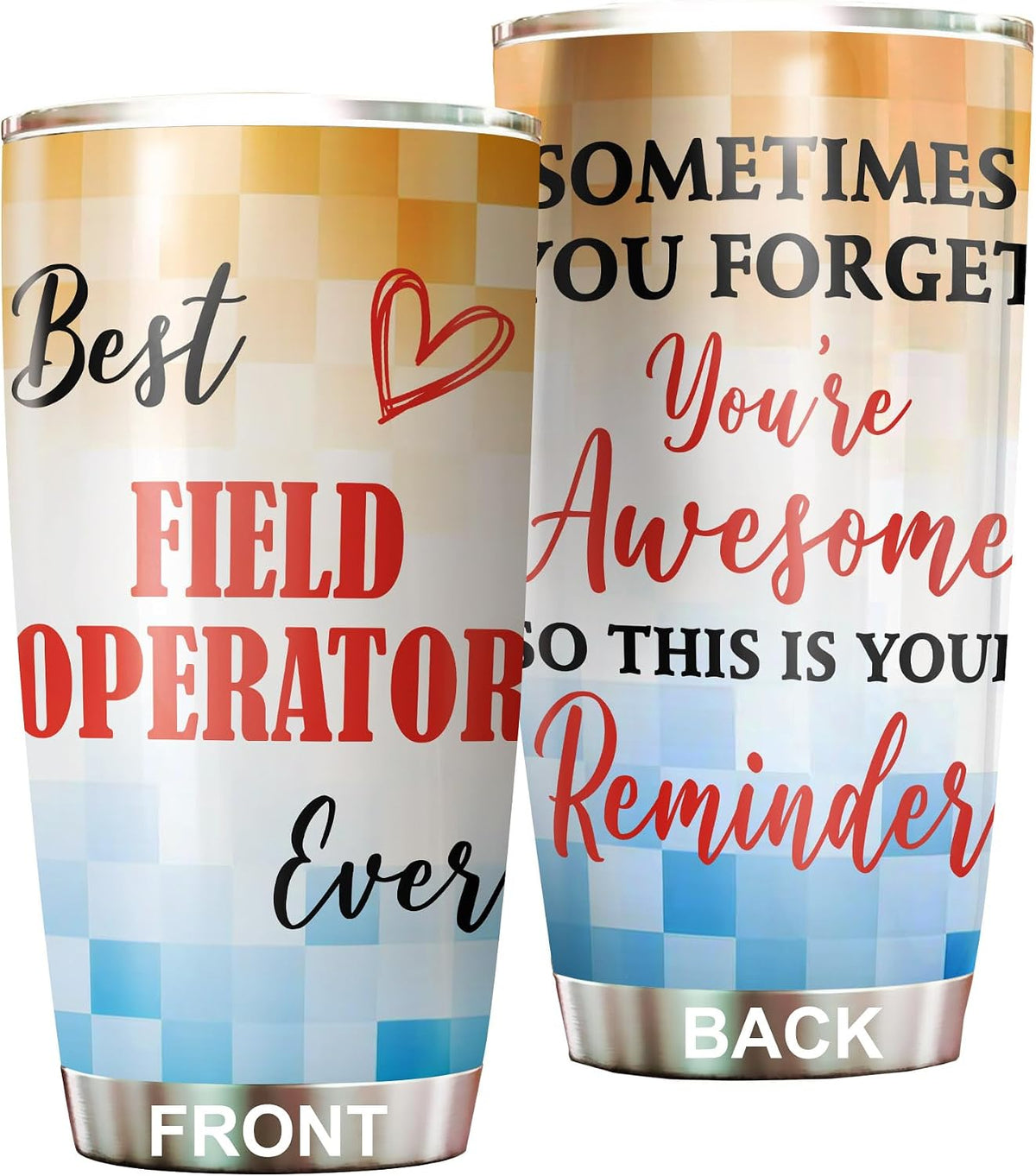 Best Caterer Ever Tumbler Stainless Steel 20oz, Office Gifts Women Men Work Friends Coworker, Driking Coffee Cup For Birthday Christmas - Colors H
