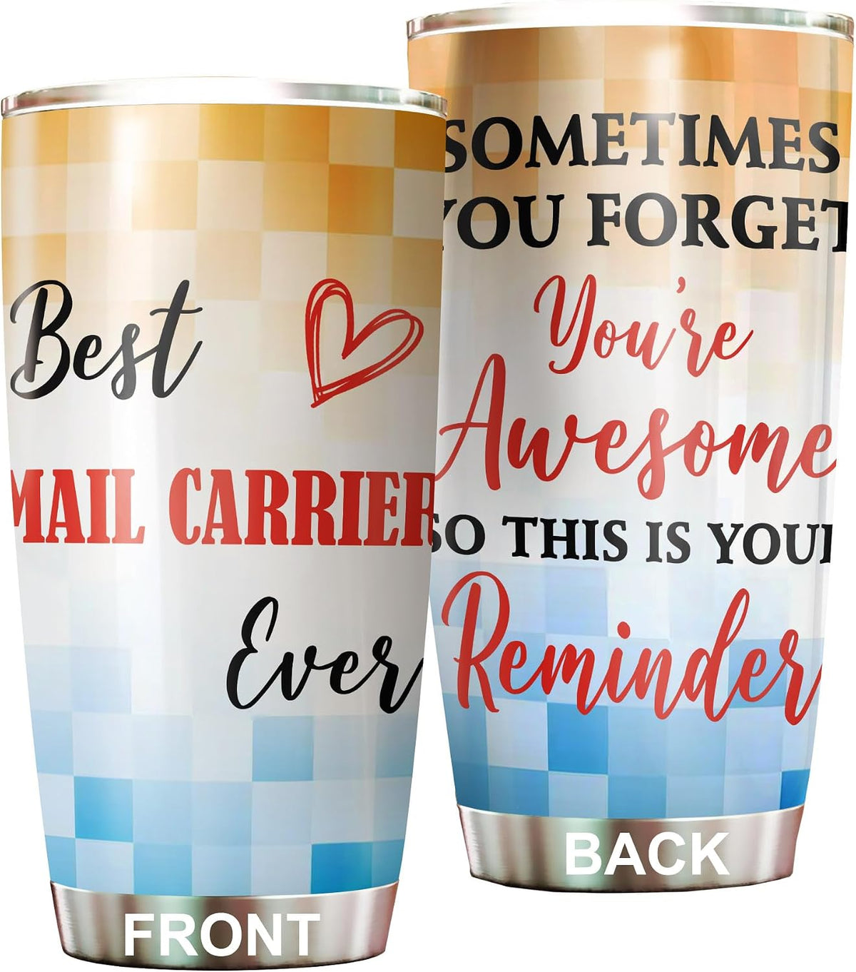 Best Caterer Ever Tumbler Stainless Steel 20oz, Office Gifts Women Men Work Friends Coworker, Driking Coffee Cup For Birthday Christmas - Colors H