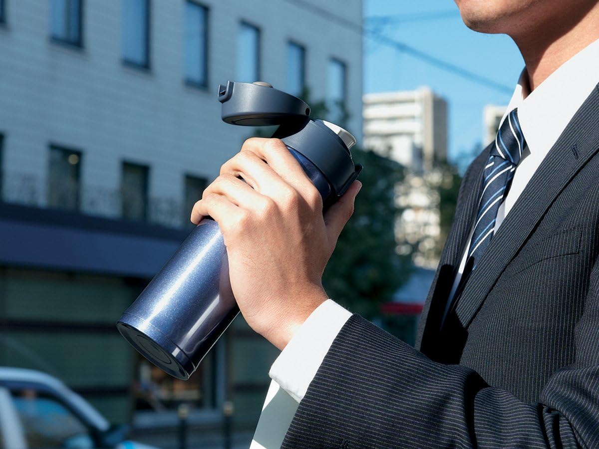 Stainless Steel Mug, 16oz, Smoky Blue