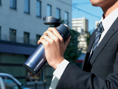 Stainless Steel Mug, 16oz, Smoky Blue