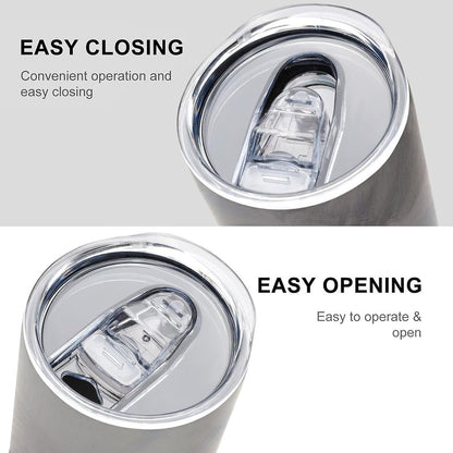 Crater Car Cup 20 Oz, Travel Coffee Tumbler - Leakproof Insulated,Reusable Water Bottle with Lid And Straw