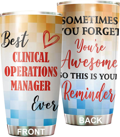 Best Lacrosse Coach Ever Tumbler Stainless Steel 20oz, Office Gifts Women Men Work Friends Coworker, Driking Coffee Cup For Birthday Christmas - Colors A