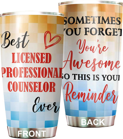 Best Lacrosse Coach Ever Tumbler Stainless Steel 20oz, Office Gifts Women Men Work Friends Coworker, Driking Coffee Cup For Birthday Christmas - Colors A