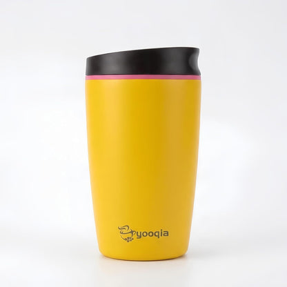 Insulated Travel Coffee Tumbler, Stainless Steel, Leak Proof, BPA Free, 12 oz (black)
