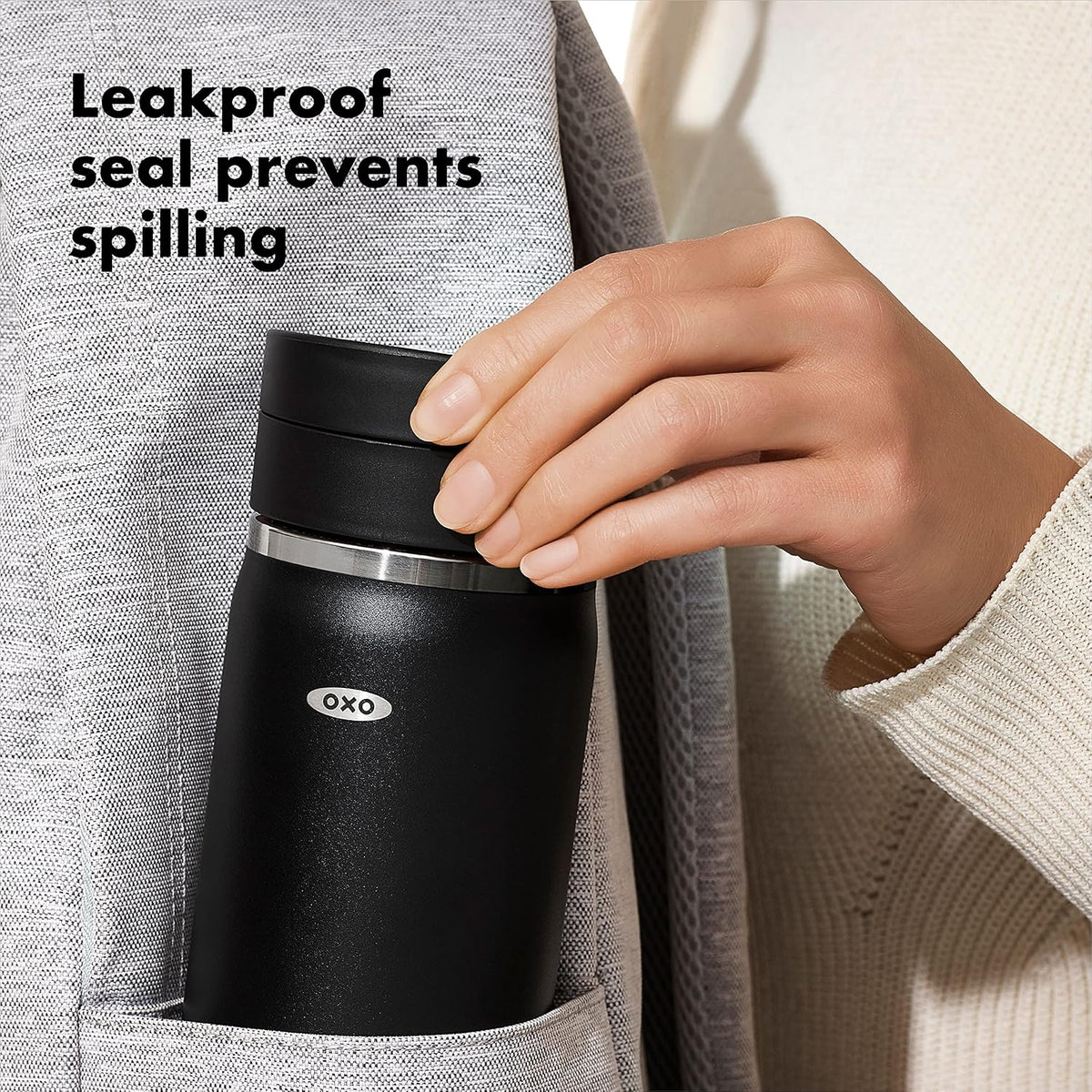 Good Grips 16oz Travel Coffee Mug With Leakproof SimplyClean™ Lid - Onyx