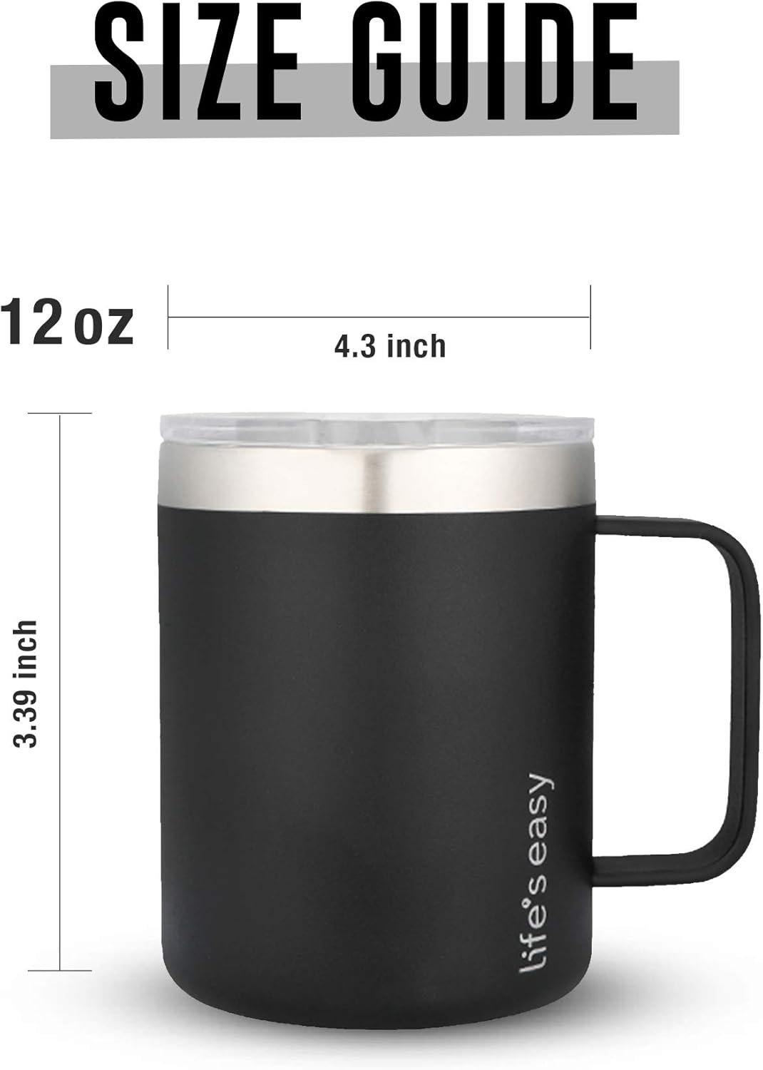 20oz Stainless Steel Mug w/Handle - Double Wall Insulated Travel Tumbler w/Flip Lid - Leak Proof Tumbler-Thermal Cup for Coffee, Tea & More - Keep Hot & Cold Drinks (Mint Green, 20 oz)