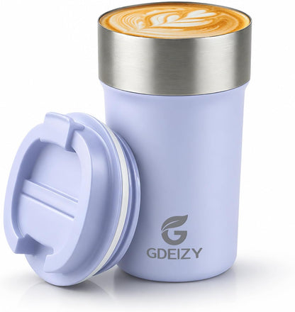 17oz Insulated Travel Coffee Mug, Stainless Steel Cup with Leakproof Lid