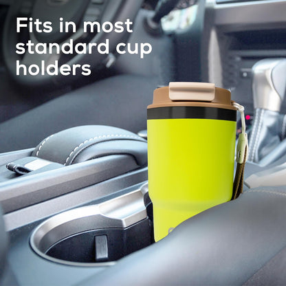 16oz Travel Tumbler - Double Wall Vacuum Insulated Tumbler with Lid & Straw - Leakproof Stainless Steel Tumbler Cup for Water, Iced Tea or Coffee, Smoothie, Cold & Hot Drinks, Sports, Work, Car & Gym
