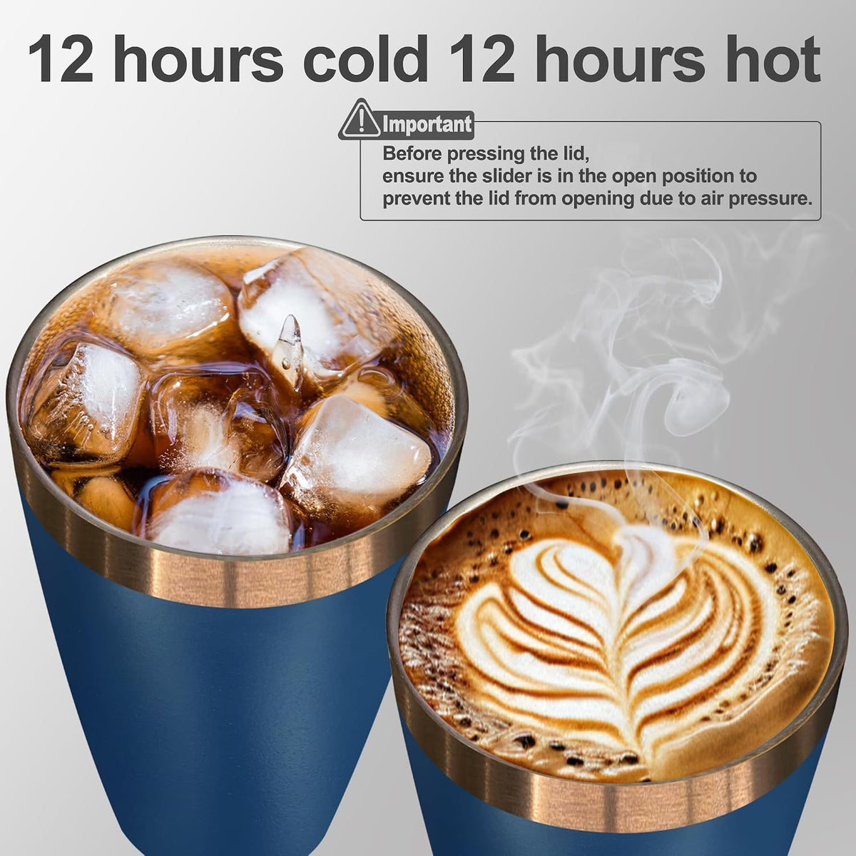 10 oz Coffee Tumbler Travel Coffee Mug,Black,1 Pack | Double Wall Vacuum Insulated,Stainless Steel Tumbler with Lid,Powder Coated Cup,Laser Engrave,for Hot and Cold Drinks,Outdoor