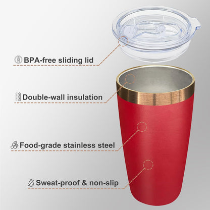 10 oz Coffee Tumbler Travel Coffee Mug,Black,1 Pack | Double Wall Vacuum Insulated,Stainless Steel Tumbler with Lid,Powder Coated Cup,Laser Engrave,for Hot and Cold Drinks,Outdoor