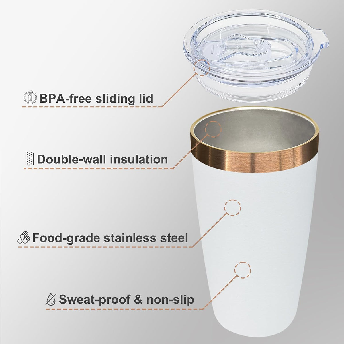 10 oz Coffee Tumbler Travel Coffee Mug,Black,1 Pack | Double Wall Vacuum Insulated,Stainless Steel Tumbler with Lid,Powder Coated Cup,Laser Engrave,for Hot and Cold Drinks,Outdoor