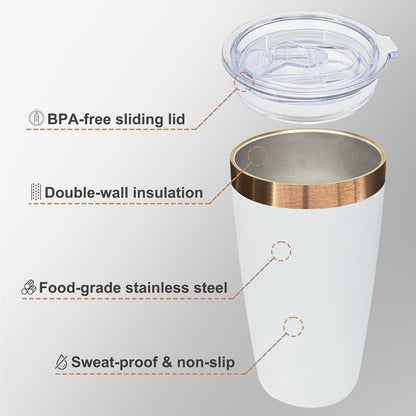 10 oz Coffee Tumbler Travel Coffee Mug,Black,1 Pack | Double Wall Vacuum Insulated,Stainless Steel Tumbler with Lid,Powder Coated Cup,Laser Engrave,for Hot and Cold Drinks,Outdoor