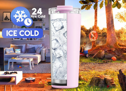 24 oz Insulated Travel Coffee Mug: Leak Proof Lid, Night | Stainless Steel Coffee Tumbler, Keeps Hot for 8 Hours or Cold for 24 Hours, Fits in Car Cup Holder, BPA Free
