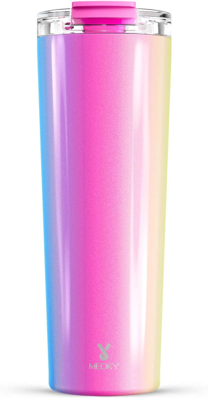24 oz Insulated Travel Coffee Mug: Leak Proof Lid, Night | Stainless Steel Coffee Tumbler, Keeps Hot for 8 Hours or Cold for 24 Hours, Fits in Car Cup Holder, BPA Free