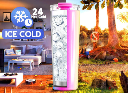 24 oz Insulated Travel Coffee Mug: Leak Proof Lid, Night | Stainless Steel Coffee Tumbler, Keeps Hot for 8 Hours or Cold for 24 Hours, Fits in Car Cup Holder, BPA Free