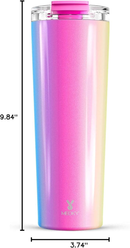 24 oz Insulated Travel Coffee Mug: Leak Proof Lid, Night | Stainless Steel Coffee Tumbler, Keeps Hot for 8 Hours or Cold for 24 Hours, Fits in Car Cup Holder, BPA Free