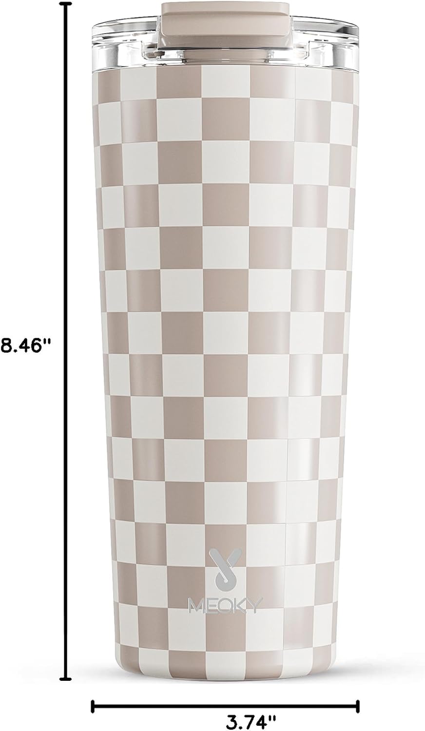24 oz Insulated Travel Coffee Mug: Leak Proof Lid, Night | Stainless Steel Coffee Tumbler, Keeps Hot for 8 Hours or Cold for 24 Hours, Fits in Car Cup Holder, BPA Free