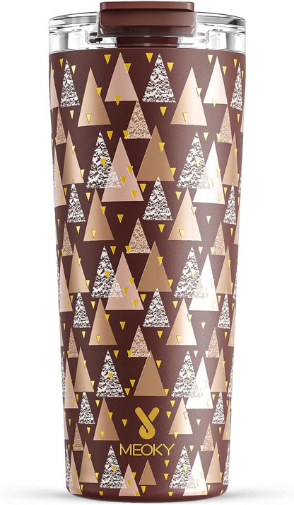 24 oz Insulated Travel Coffee Mug: Leak Proof Lid, Night | Stainless Steel Coffee Tumbler, Keeps Hot for 8 Hours or Cold for 24 Hours, Fits in Car Cup Holder, BPA Free