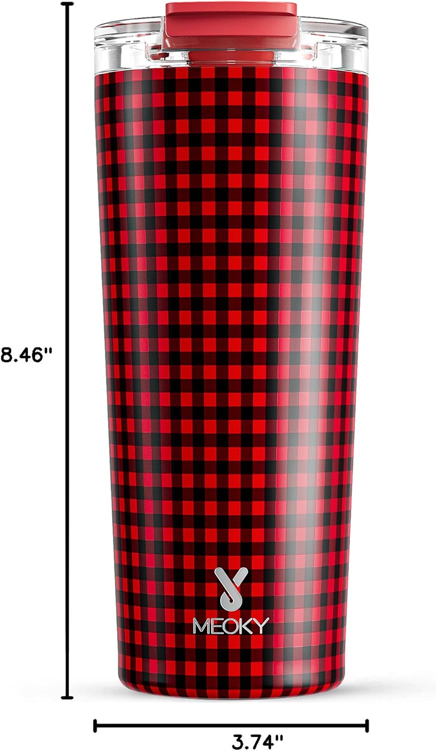 24 oz Insulated Travel Coffee Mug: Leak Proof Lid, Night | Stainless Steel Coffee Tumbler, Keeps Hot for 8 Hours or Cold for 24 Hours, Fits in Car Cup Holder, BPA Free