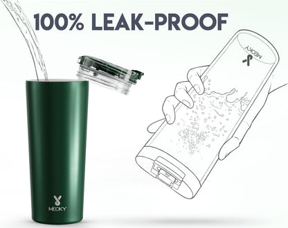 24 oz Insulated Travel Coffee Mug: Leak Proof Lid, Night | Stainless Steel Coffee Tumbler, Keeps Hot for 8 Hours or Cold for 24 Hours, Fits in Car Cup Holder, BPA Free