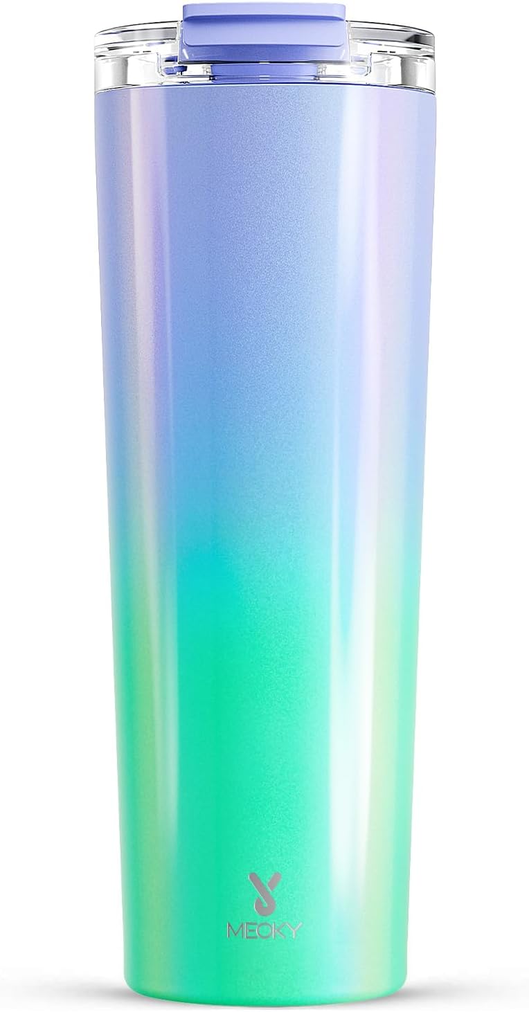 24 oz Insulated Travel Coffee Mug: Leak Proof Lid, Night | Stainless Steel Coffee Tumbler, Keeps Hot for 8 Hours or Cold for 24 Hours, Fits in Car Cup Holder, BPA Free
