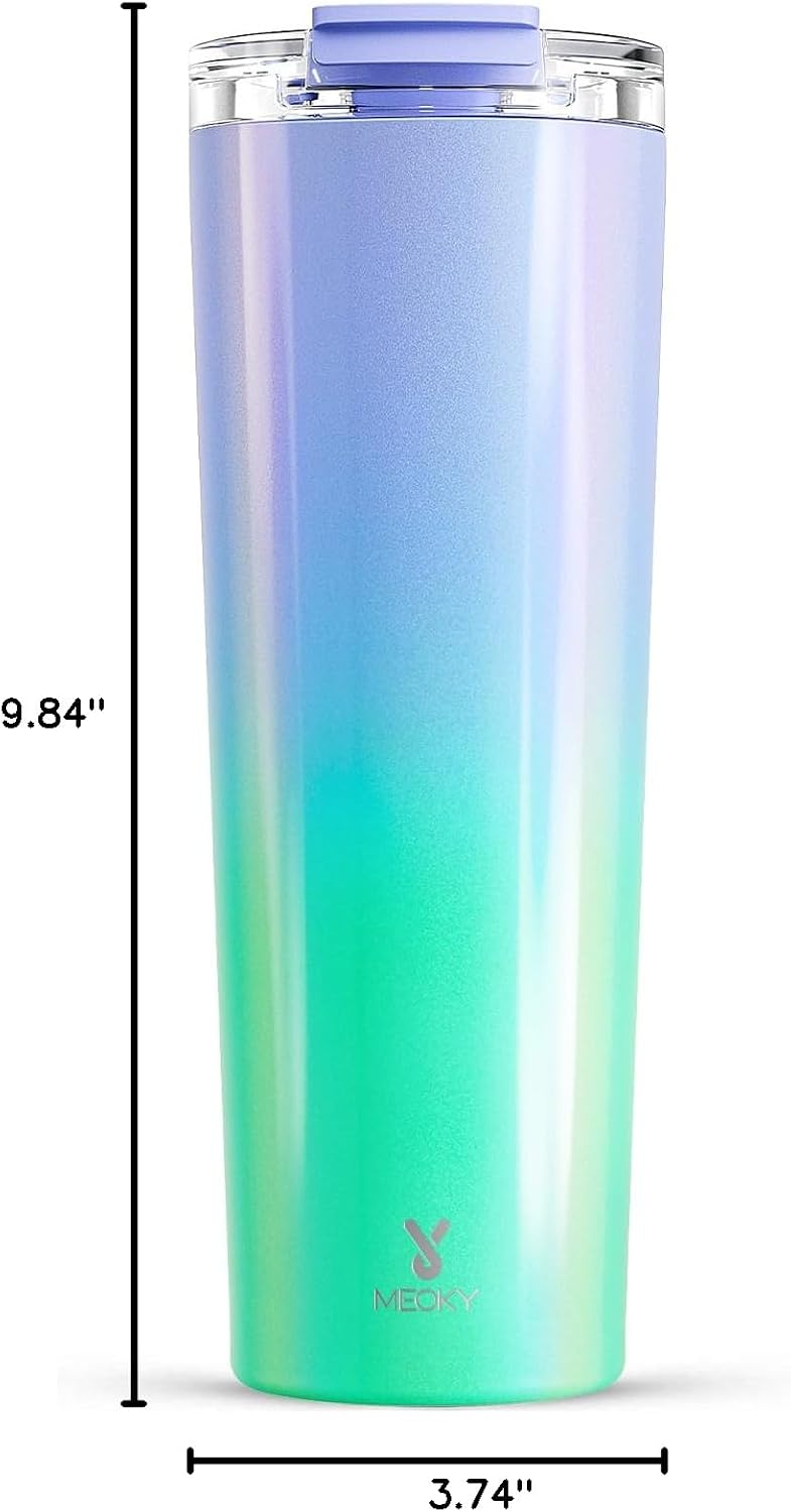 24 oz Insulated Travel Coffee Mug: Leak Proof Lid, Night | Stainless Steel Coffee Tumbler, Keeps Hot for 8 Hours or Cold for 24 Hours, Fits in Car Cup Holder, BPA Free