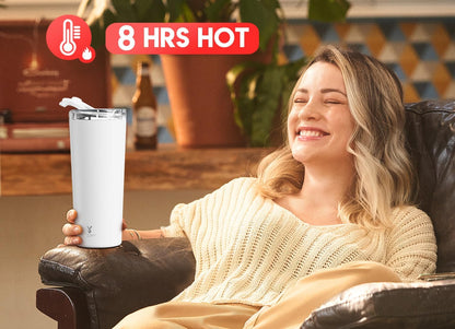 24 oz Insulated Travel Coffee Mug: Leak Proof Lid, Night | Stainless Steel Coffee Tumbler, Keeps Hot for 8 Hours or Cold for 24 Hours, Fits in Car Cup Holder, BPA Free