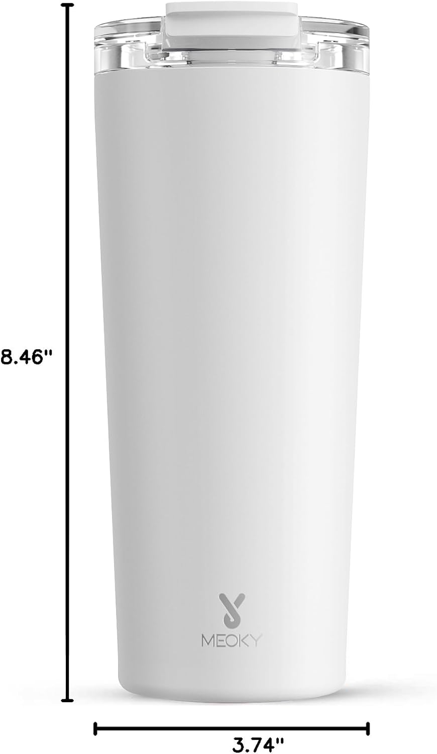 24 oz Insulated Travel Coffee Mug: Leak Proof Lid, Night | Stainless Steel Coffee Tumbler, Keeps Hot for 8 Hours or Cold for 24 Hours, Fits in Car Cup Holder, BPA Free